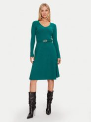Marciano Guess Sukienka dzianinowa Luna 4BGK00 5613Z Beżowy Regular Fit. Brązowe sukienki Marciano Guess, z aplikacjami, z dzianiny, bez kołnierzyka, bez ramiączek. Za 479.99 zł.