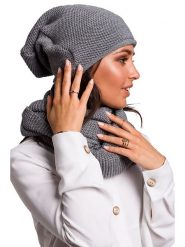 Be Wear Szal-koło w kolorze szarym - 60 x 38 cm rozmiar: onesize. Szare szaliki Be Wear, bez wzorów, z materiału. Za 68.45 zł.