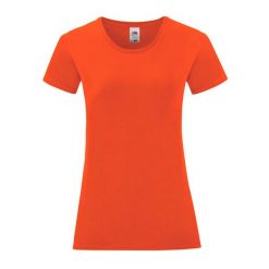 T-shirt Damski Iconic 150. Brązowe t-shirty FRUIT OF THE LOOM, xl, bez wzorów, z bawełny, bez kołnierzyka, bez ramiączek. Za 28.99 zł.