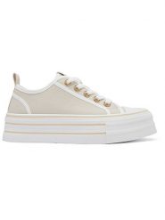 Sixth Sens Sneakersy w kolorze beżowo-białym rozmiar: 39. Białe trampki Sixth Sens, bez wzorów, bez zapięcia. Za 137.10 zł.