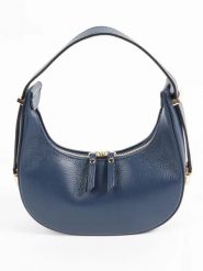 Florence Bags Skórzana torebka "Tim" w kolorze granatowym - 23 x 12 x 7,5 cm rozmiar: onesize. Niebieskie torby na ramię Florence Bags, bez wzorów, z materiału, na ramię, bez dodatków. Za 173.99 zł.