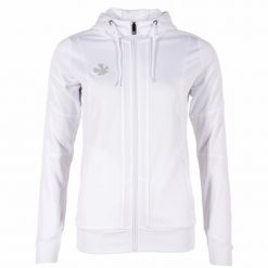 Damska bluza dresowa zapinana na zamek z kapturem Reece Australia Cleve TTS. Białe bluzy REECE, s, bez wzorów, z dresówki, z kapturem. Za 230.60 zł.