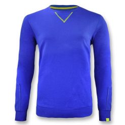 Bluza damska z bawełny NEBI jasnoniebieska. Niebieskie bluzy LEGEA, bez wzorów, z bawełny, bez kaptura. Za 86.00 zł.