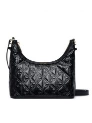 Calvin Klein Torebka Emblem Aop Debossed Shoulder Bag LV04F3874G Czarny. Czarne torebki klasyczne Calvin Klein, bez wzorów, ze skóry, bez dodatków. Za 529.99 zł.