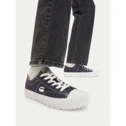 Trampki G-Star. Niebieskie trampki G-Star, bez wzorów, bez zapięcia. Za 179.99 zł.