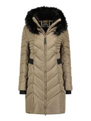 Maison Montaigne Parka "Dolmai" w kolorze beżowo-czarnym rozmiar: XL. Brązowe parki Maison Montaigne, xl, bez kaptura. Za 216.73 zł.