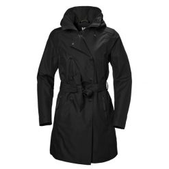 Płaszcz damski Helly Hansen Welsey II. Czarne płaszcze Helly Hansen, xl, bez wzorów, z materiału, bez kaptura. Za 870.00 zł.