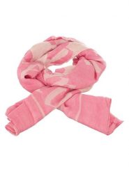 Juicy Couture Szal w kolorze jasnoróżowym - 140 x 140 cm rozmiar: onesize. Różowe szaliki Juicy Couture, bez wzorów, z materiału. Za 184.89 zł.