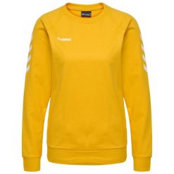 Bluza do piłki ręcznej damska Hummel Go Cotton Sweatshirt Woman. Żółte bluzy Hummel, xl, bez wzorów, bez kaptura. Za 133.00 zł.