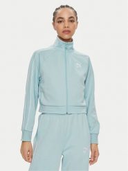 Puma Bluza T7 624211 Niebieski Relaxed Fit. Niebieskie bluzy Puma, xl, bez wzorów, z bawełny, bez kaptura. Za 189.99 zł.