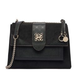 Torebka Nine West. Czarne listonoszki Nine West, bez wzorów, bez dodatków. Za 349.99 zł.