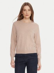 United Colors Of Benetton Sweter 1002D10BG Beżowy Relaxed Fit. Brązowe swetry United Colors of Benetton, m, bez wzorów, z wełny, bez ramiączek. Za 299.99 zł.