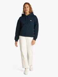 TOMMY JEANS Bluza w kolorze granatowym rozmiar: S. Niebieskie bluzy Tommy Jeans, s, bez wzorów, z bawełny, z kapturem. Za 219.08 zł.