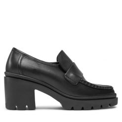 Półbuty HÖGL. Czarne czółenka Högl, bez wzorów, bez obcasa, na obcasie, bez zapięcia. Za 479.99 zł.