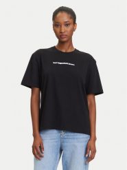 Karl Lagerfeld Jeans T-Shirt A3W17039 Czarny Regular Fit. Czarne t-shirty Karl Lagerfeld Jeans, xl, bez wzorów, z bawełny, bez kołnierzyka, bez ramiączek. Za 169.99 zł.