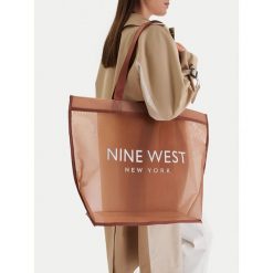 Torebka Nine West. Brązowe shopper Nine West, bez wzorów, bez dodatków. Za 79.99 zł.