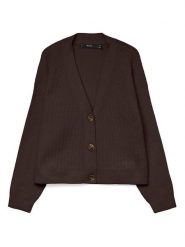 Vero Moda Kardigan w kolorze ciemnobrązowym rozmiar: S. Brązowe kardigany Vero Moda, s, bez wzorów, z materiału. Za 86.99 zł.