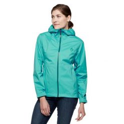 Kurtka Przeciwdeszczowa Damska Black Diamond Stormline Stretch Rain Shell. Zielone kurtki sportowe Black Diamond, s, bez wzorów, bez kaptura, trekkingowe. Za 594.37 zł.