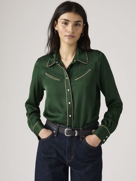 Levi's Koszula w kolorze zielonym rozmiar: M. Zielone koszule Levi's®, m, bez wzorów, z wiskozy, bez kołnierzyka, bez ramiączek. Za 172.89 zł.