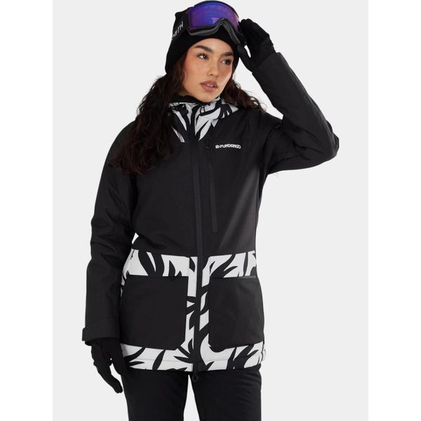 Kurtka Narciarska Damska Fundango Poplar ECO. Białe kurtki narciarskie FUNDANGO, bez wzorów, bez kaptura, narciarskie. W wyprzedaży za 599.00 zł.