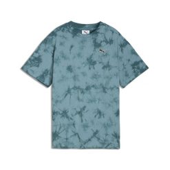 Młodzieżowa luźna koszulka Essentials z efektem tie-dye PUMA. Szara bluzki Puma, m, bez wzorów, młodzieżowe, bez kołnierzyka, bez ramiączek. Za 109.00 zł.