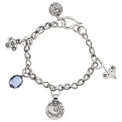 RABAT Bransoletka Srebrna - srebro 925, Swarovski. Szare bransoletki W.KRUK, srebrne. W wyprzedaży za 509.00 zł.