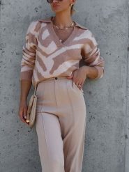 LA Angels Sweter w kolorze kremowo-jasnobrązowym rozmiar: M. Brązowe swetry LA Angels, m, bez wzorów, bez ramiączek. Za 202.50 zł.