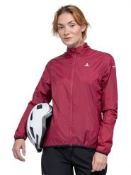 Schöffel Kurtka kolarska "Cannobio" w kolorze jagodowym rozmiar: 36. Różowe kurtki sportowe Schöffel, bez wzorów, bez kaptura, rowerowe. Za 173.99 zł.