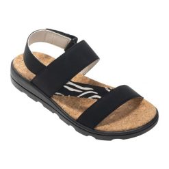 Sandały Damskie Rylie Z Nadrukiem Zebry. Czarne sandały Regatta, bez wzorów, sportowe, bez obcasa, bez zapięcia. Za 227.99 zł.