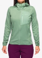 Bluza z kapturem damska Rab Ascendor Hoody. Zielone bluzy RAB, s, bez wzorów, z materiału, z kapturem. Za 511.49 zł.