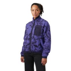 Sweter damski Helly Hansen Imperial Printed Pile Snap. Fioletowe swetry Helly Hansen, bez wzorów, z polaru, bez ramiączek. Za 603.50 zł.