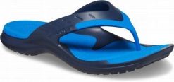 Japonki Dla Dorosłych Crocs Modi Sport Flip. Niebieskie klapki Crocs, bez wzorów, z materiału, bez obcasa. Za 139.99 zł.