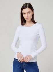 BIG STAR Koszulka w kolorze białym rozmiar: L. Białe bluzki Big Star, l, bez wzorów, retro, bez kołnierzyka, bez ramiączek. Za 47.99 zł.