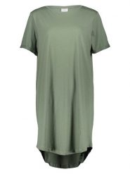 ONLY Carmakoma Sukienka w kolorze khaki rozmiar: XS-40/42. Brązowe sukienki Only Carmakoma, xs, bez wzorów, z bawełny, bez kołnierzyka, bez ramiączek, midi. Za 73.95 zł.