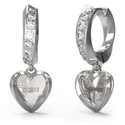 Kolczyki Guess. Szare kolczyki Guess, srebrne. Za 219.99 zł.