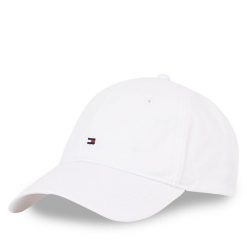 Czapka z daszkiem Tommy Hilfiger. Białe czapki TOMMY HILFIGER, bez wzorów. Za 109.99 zł.