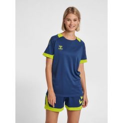 Damski jersey Hummel hmlLEAD. Niebieskie koszulki sportowe Hummel, bez wzorów, z jersey, bez ramiączek, do piłki ręcznej. Za 138.00 zł.