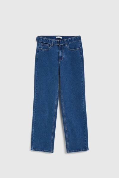 Jeansy typu straight. Jeansy MOODO, l, bez wzorów. Za 149.99 zł.