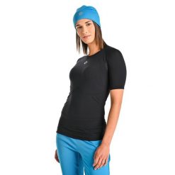 Oddychająca Koszulka Z Krótkim Rękawem Ultra. Czarne bluzki NESSI SPORTSWEAR, l, bez wzorów, sportowe, bez kołnierzyka, bez ramiączek. Za 299.00 zł.