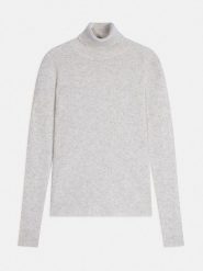 Just Cashmere Kaszmirowy golf w kolorze szarym rozmiar: L. Szare golfy Just Cashmere, l, bez wzorów, z kaszmiru, bez ramiączek. Za 500.99 zł.