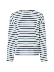 Marie Lund Bluza damska Kobiety Bawełna biały|niebieski|wielokolorowy w paski, S. Białe bluzy Marie Lund, s, bez wzorów, z bawełny, bez kaptura. Za 249.95 zł.