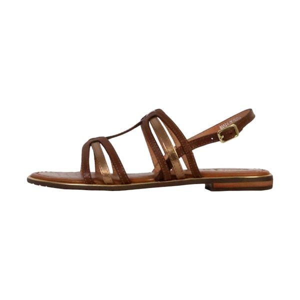 Sandały GEOX D SOZY PLUS Brązowy. Brązowe sandały Geox, bez wzorów, ze skóry, bez obcasa, bez zapięcia. Za 220.99 zł.