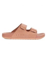 Reef Skórzane klapki "Oasis" w kolorze łososiowym rozmiar: 37,5. Pomarańczowe klapki Reef, bez wzorów, z otwartym noskiem, bez obcasa. Za 244.95 zł.