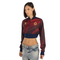 Kurtka Errea Bluza Crop Volley Italia Ad Damskie. Czerwone bluzy ERREA, l, bez wzorów, z materiału, bez kaptura. Za 381.99 zł.