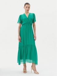 Haveone Sukienka letnia AFF-N006 Zielony Loose Fit. Zielone sukienki Haveone, na lato, l, bez wzorów, z wiskozy, bez kołnierzyka, bez ramiączek. Za 359.99 zł.