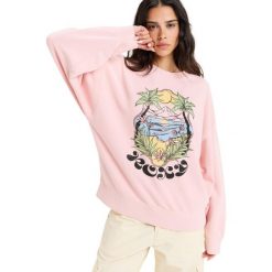 Bluza z okrągłym dekoltem dla Kobiety LINEUP Różowy. Fioletowe bluzy Roxy, m, bez wzorów, z bawełny, bez kaptura. W wyprzedaży za 181.99 zł.