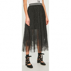 Tally Weijl - Spódnica. Czarne spódnice TALLY WEIJL, m, bez wzorów, z elastanu, maxi, rozkloszowane. W wyprzedaży za 129.90 zł.