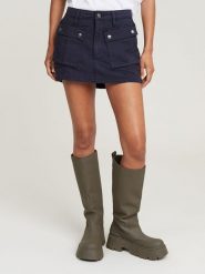 G-Star Spódnica dżinsowa w kolorze granatowym rozmiar: W28. Niebieskie spódnice G-Star, bez wzorów, retro, mini. Za 230.59 zł.