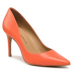 Szpilki Eva Minge. Brązowe szpilki Eva Minge, bez wzorów, bez obcasa, na szpilce, bez zapięcia. Za 189.99 zł.