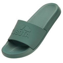 Kubota Klapki Basenowe Basic Plain. Zielone klapki Kubota, bez wzorów, bez obcasa. Za 99.99 zł.